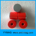 Magnet alnico 5 aimant en pot de peinture rouge